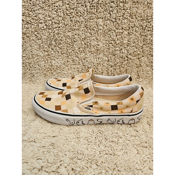 Vans Checker Slip On Breast Cancer Awareness Boobs & Nipples Men 6 Women 7.5 - Picture 3 of 9